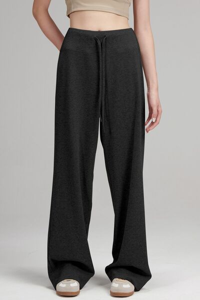 Drawstring Wide Leg Pants - Image 2