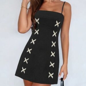 Contrast Mini Cami Dress